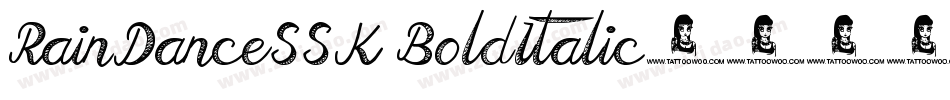 RainDanceSSK BoldItalic字体转换
